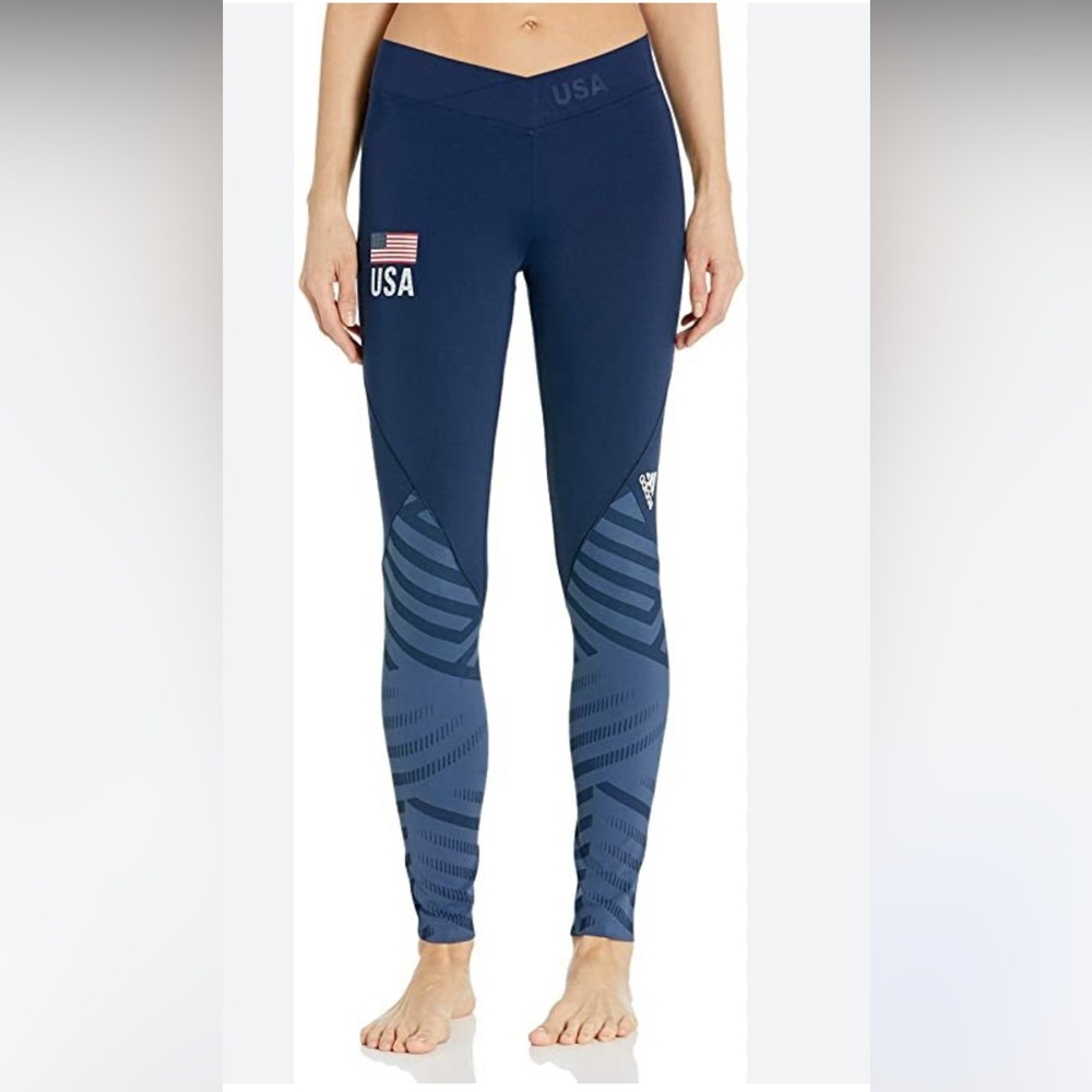 Adidas USA Volleyball Alphaskin Woman Tight Leggings-S